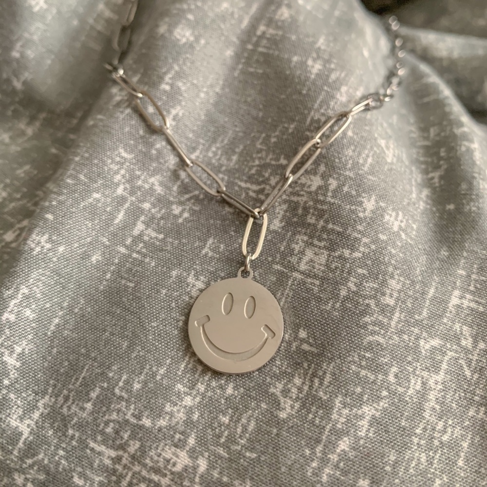 Silver smiley face